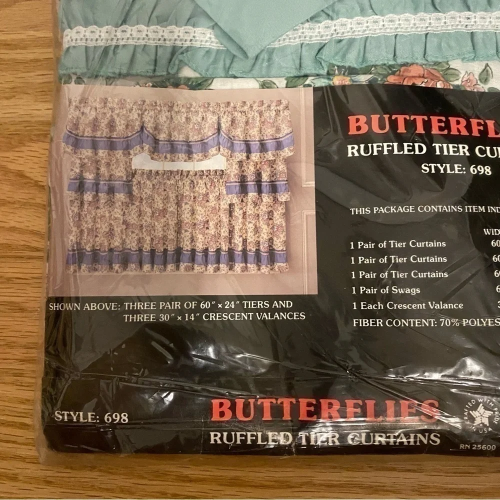 Vintage butterflies ruffled